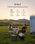 BLUETTI AC200L Portable Power Station with DC-DC Battery Charger D40, 2048Wh LiFePO4 Battery Backup, w/ 4 2400W AC Outlets (3600W Power Lifting), 30A RV Output, Solar Generator for Camping, Emergency