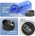SurviMate Purified Water Bottle for Camping, Hiking, Backpacking and Travel, BPA Free with 5-Stage Intergrated Filter Straw