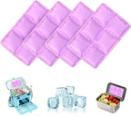 Ice Packs for Lunch Boxes & Coolers -Slim Reusable Space Saving Cooler Ice Packs,Water Absorption (6”x4”x0.7”) -Purple, Non-Toxic Cooler for Picnic,Sports & Camping