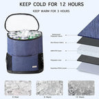 Insulated Cooler Backpack Outdoor - Leak Proof Backpack Cooler 30 Cans, Waterproof Lightweight Cooler Bag for 12h Hot/Cold Retention - Soft Cooler for Travel, Camping, Beach, Lunch