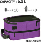 Tirrinia Expandable Insulated Lunch Bag for Men Women – Leakproof Reusable Cooler LunchBox for Kids & Adults with Shoulder Strap, Perfect for Work, School, Office, Travel,Purple