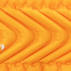 KLYMIT Insulated Static V2 Inflatable Sleeping Pad | Upgraded Comfort | Portable, Ultralight, Easy to Inflate, Foldable Air Bed for Camping, Backpacking & Hiking — Saffron