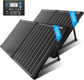 ACOPOWER 200W Portable Solar Panel Kit, Waterproof 20A Charge Controller for 12V Battery and Solar Generator for RV, Camper Trailer& Marine Black