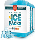 Healthy Packers Ice Packs for Lunch Boxes & Coolers - Freezer Packs - Original Cool Pack | Cooler Accessories for Beach, Camping & Fishing | Slim & Long-Lasting Reusable Ice Pack for Cooler