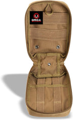 Orca Tactical First Aid Molle Pouch - Heavy Duty IFAK Pouch - Empty Medical Pouch Ideal for Military Use EMTs Law Enforcement Camping and Hiking - Med Pouch for Optimal Organization