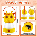 VIHOSE 2 Set Kids LED Camping Lantern and Headlamp 4 Pcs Animal Themed Camping Equipment Nightlight Battery Powered Night Light for Emergency Hurricane Lightweight Tent Lamp for Children