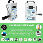 150w Hand-Cranked Generator, Solar Power Supply, Portable Manual Generator, with USB Plug AC110V/220W Emergency Power Generator USB Charging for Camping, Travel