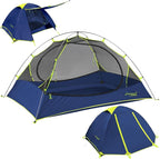Clostnature Lightweight Backpacking Tent - 1/1.5/2/3/4/6 Person Ultralight Waterproof Camping Tent, 3 Season Large Size Easy Setup Tent for Family, Outdoor, Hiking and Mountaineering