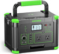 1000W Portable Power Station, 999Wh Solar Generator Backup Battery with Pure Sine Wave, Solar/AC/Car Chargable for Camping, RV, Home Emergency & Outdoor Adventures