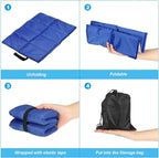 PATIKIL 15.7"x11.6"x0.4" Foldable Hiking Seat Pad, Cushion Sitting Pads Foam Mat Ultralight Waterproof for Outdoor Camping Picnic Stadium, Yellow Black