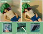 Mini Tent for Pets Small Dog Tent for Beach Portable Pop Up Sun Shade Shelter with Phone Compartment for Puppy and Large Cats Small Animals Sun Canopy for Camping and Outdoor (Watermelon)