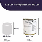 Military Surplus Freeze-Dried Uncooked Chicken Tenders 13 oz – Emergency Survival Food for Hunting, Camping, Backpacking & Long-Term Storage – 25+ Year Shelf Life – Made in USA – Easy Prep – 18 to 22 Tenders per Can