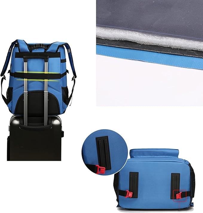 Camping Backpack First Aid, Utility Pouch Emergency Survival Kit Outdoor Backpack Bag for Home Car Hunting Workplace Camping Travel(Peacock Blue)