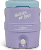 Igloo 2-Gallon Retro Party Water Jug Cooler, Lilac Breeze