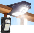 Solar Motion Sensor Lights Outdoor, Clip on Solar Lights Outdoor Waterproof, High Bright Solar Powered Security Lights for Outside Fence Chain Link Camping (1, 118 LED)