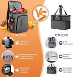 Capolo Cooler Backpack Insulated Leak Proof 36/45 Cans, Soft Camping Bacpack Cooler Thermal Bag Ice Chest, Portable Waterproof Travel Cooler Bag for Lunch Beach Picnic Shopping