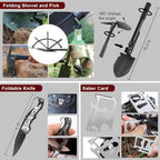 Gifts for Men Christmas - 118-in-1 Survival Kits - Military-Grade Survival Gear for Outdoor Adventures, Disaster Preparedness, Car/Home/Office Emergency Kit with First Aid Supplies