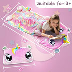 Kids Sleeping Bag, Large Unicorn Slumber Bag for Girls Boys, Portable Nap Mat, Preschool Daycare Kindergarten Birthday Gift 3-12 Yr Child