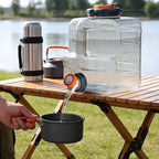 RedSwing 2.1 Gallon BPA Free Water Container, Portable Water Storage Tank with Spigot for Outdoor Camping Travel Hiking, PC Food Grade Thickened Bucket, Grey, 8L