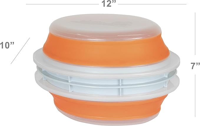 CanCooker Collapsible Plastic Batter Bowl | Mess-Free Breading Shaker Container & Mixer | Ideal for Fish Fry, Fried Chicken, Onion Rings, Wings & More