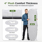 Elegear CumbreX™ Sleeping Pad for Camping with 9 R-Value, Ultralight Camping Sleeping Mat for All Seasons, Insulated Backpacking Sleeping pad, Durable Camping Mattress for Outdoor Hiking Tent