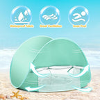 Baby Beach Tent Pop Up Beach Tents Baby Tent for Beach, Portable Shade Pool UV Protection Sun Shelter for Infant