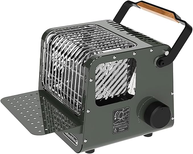 Naturehike 3 in 1 Portable Heater & Stove, 50oz Outdoor Camping Gas Stove, Camping Heaters For Tents, Heater Warming Stove, Adjustable Temperature, Over-Voltage Protection (green)