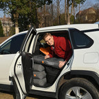 D-Hive Shortened Length - Unbeatable Durability SUV Air Mattress for Car Camping, Durable Extra Thick 300D Oxford Fabric, Quick Easy Set-Up w/Electric Pump, Car Mattress with Base Extenders 180cm