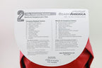 Ready America 70280 72 Hour Emergency Kit, 2-Person, 3-Day Backpack, Includes First Aid Kit, Survival Blanket, Portable Preparedness Go-Bag for Camping, Car, Earthquake, Travel, Hiking, and Hunting, Red