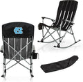 Picnic TIME NCAA Unisex-Adult NCAA Outdoor Rocking Camp Chair, XL Heavy Duty Camping Chair for Adults