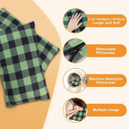 Double Sleeping Bag Flannel for Adults with 2 Pillows 2 Person Sleeping Bags Camping XXL Queen Size Two Person Sleeping Bag for Cold Weather