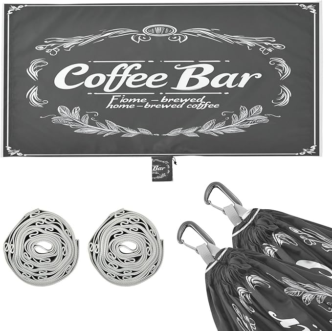 Coffee Bar Finely Home Camping Hammock Single Portable Hammocks 330 lbs Capacity with 2 Tree Straps and Attached Carry Bag,Perfect for Outdoor,Indoor,Beach,Camping,Travel