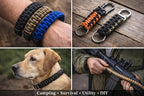 RopeHub 550 Paracord – 7 Strand Core Nylon Parachute Cord, 550 lb Test – Durable Utility Cord for Camping, Survival, DIY, Gear, Tents, Tarps – Multiple Colors & Lengths