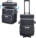 72-Can Large Rolling Cooler, Leakproof Insulated Soft Cooler Bag with Wheels and Handle Collapsible for Beach Camping Patio Travel Outdoor