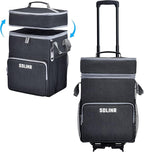 72-Can Large Rolling Cooler, Leakproof Insulated Soft Cooler Bag with Wheels and Handle Collapsible for Beach Camping Patio Travel Outdoor