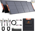 440 Watt Portable Solar Panel with Bypass Diodes,2PCS 220W N-Type 16BB Foldable Solar Charger for Power Station, 25% High Efficiency IP67 Waterproof 4 Kickstands for Camping RV Home Backup