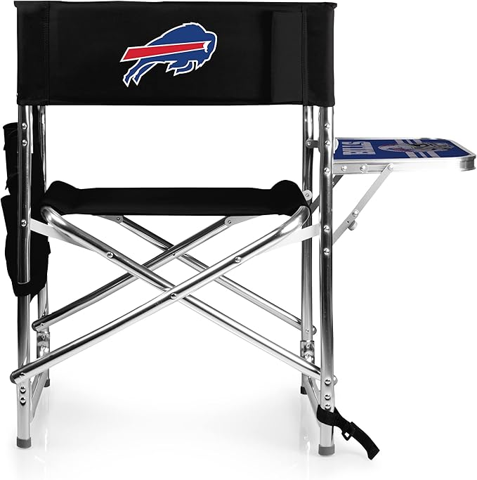 Picnic TIME NFL Unisex-Adult NFL Sports Chair with Side Table, Beach Chair, Camp Chair for Adults