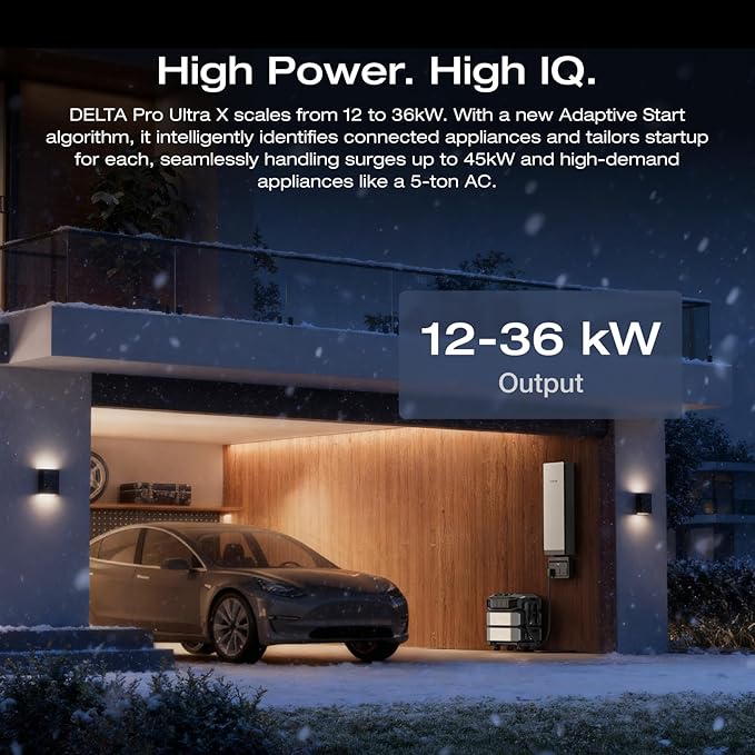 EF ECOFLOW Extra Battery for DELTA Pro Ultra X, Expandable to 180kWh, Lifepo4 Battery for Home Backupm & Emergency