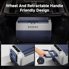 BODEGACOOLER 12 Volt Portable Refrigerator,53 Quart Car Fridge Dual Zone -4℉-68℉,50L Car Freezer APP Control,Electric Compressor Cooler 12/24V DC and 100-240V AC for RV,Camping,Travel,Truck,Vehicles