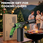 Powerful Propane Torch, Propane Torch Head, Kitchen Cooking Culinary Torch Lighter, Charcoal Lighter, Sous Vide Searing Steak, BBQ, Grill, Campfire Charcoal Starter(Tank Not Included)