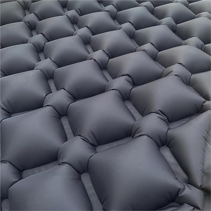 Ultralight Camping Inflatable Sleeping Pad - Built-in Headrest Air Cushion for Travel Hiking Outdoor Adventures(01Army Green)