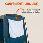 Kelty Discovery H2GO Privacy Shelter, Campsite Shower and Changing Shelter, Zippered Entry, Steel Pole Frame, Freestanding