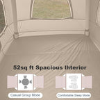 Inflatable Tents for Camping,2/4 Person Easy Setup Blow Up Tents for 4 Seasons Waterproof InflatableTent for Camping, Air Glamping Tents for Camping Adult