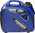 Ford 2500 Watt Gas Inverter Generator, Small Portable & Quiet, Home Use, Camping, Outdoor, CARB Compliant, Parallel Capability, Built Ford Tough, Generadores De Gasolina Silencioso, FG2500IS