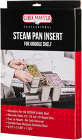 Chef Master Steam Pan Insert for Griddle Shelf Set – Fits 1/3, 1/6 & 1/9 Steam Pans - Keeps Your Ingredients in One Place - Grill Accessories For Restaurants, Diners & Food Trucks - Fits 90260