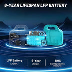 Portable Power Station 1800W PB-1800, 1024Wh Solar Generator LiFePO4 Battery with 120V AC Outlet, Fast Charging, Electric Generator for RV Camping Outdoor Home Emergency Backup (Solar Panel Optional)