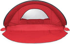 ONIVA - a Picnic Time Brand - Manta Portable Beach Tent - Pop Up Tent - Beach Sun Shelter Pop Up, (Red)