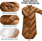 Walkable Toddler Sleeping Bags for Kids, Boys Girls (2T-4T) - Puffy Camping Sleeping Sack for Indoor, Outdoor, Travel, Sleepover, Slumber Party (up to 46 in)- Machine Washable, Lightweight