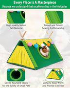 Guinea Pig Hideout, Small Animal Houses and Habitats, Guinea Pig Tent Tunnel Cages for Guinea Pigs, Hamster, Rats, Bunny and Other Small Animals, Guinea Pig Cages Accessories Tube Toys