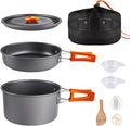 aiGear Camping Cooking Set Cookware Mess Kit with Storage Bag Pot Pan Set Camping Accessories for Outdoor Camping Hiking Picnic Portable and Lightweight Aluminum